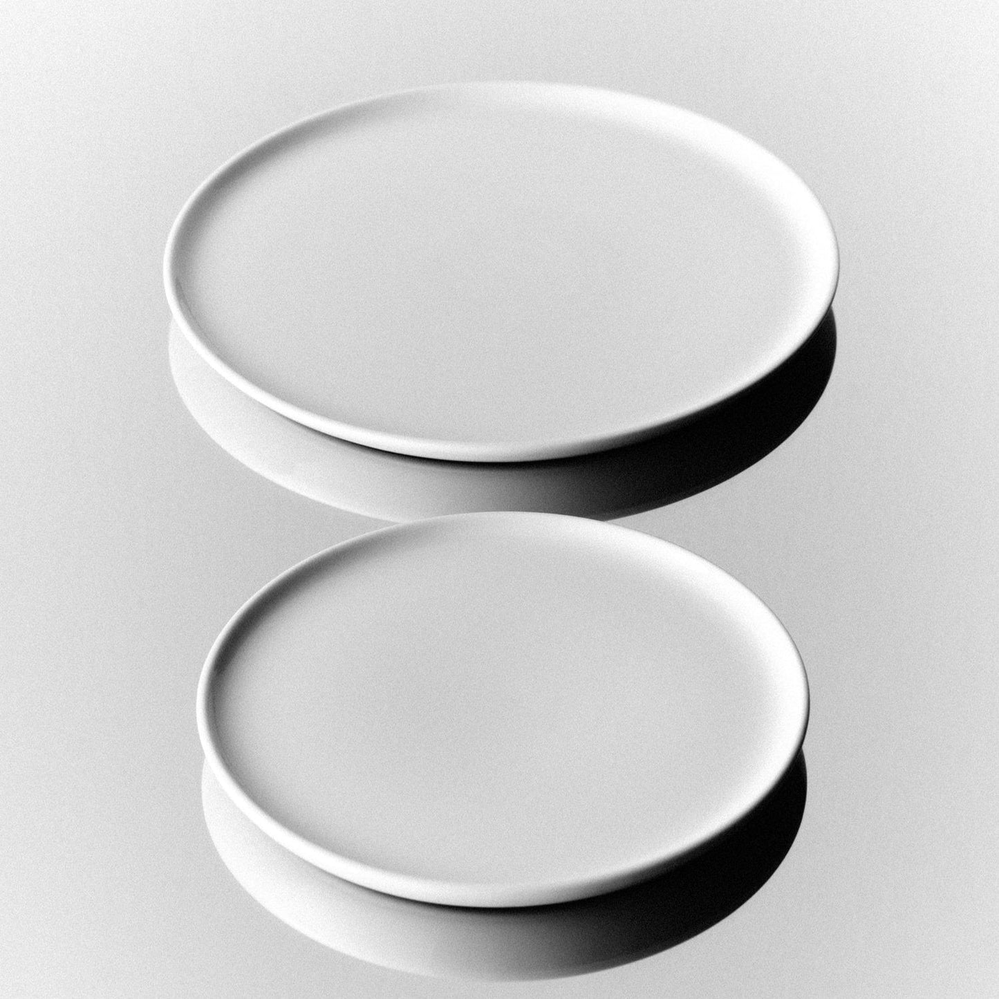 Large Slim Plate - White (Set of 4)