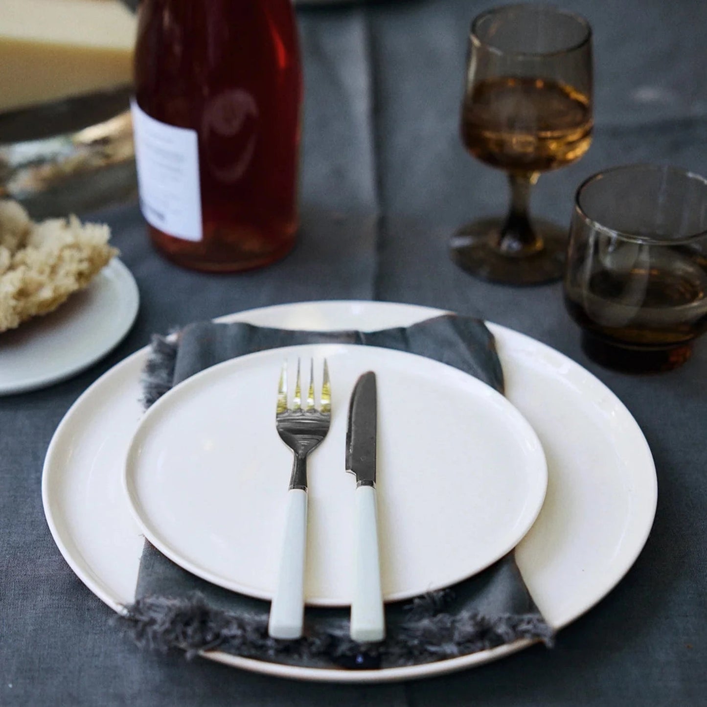 Slim Dinnerware Set - White (Set of 4)