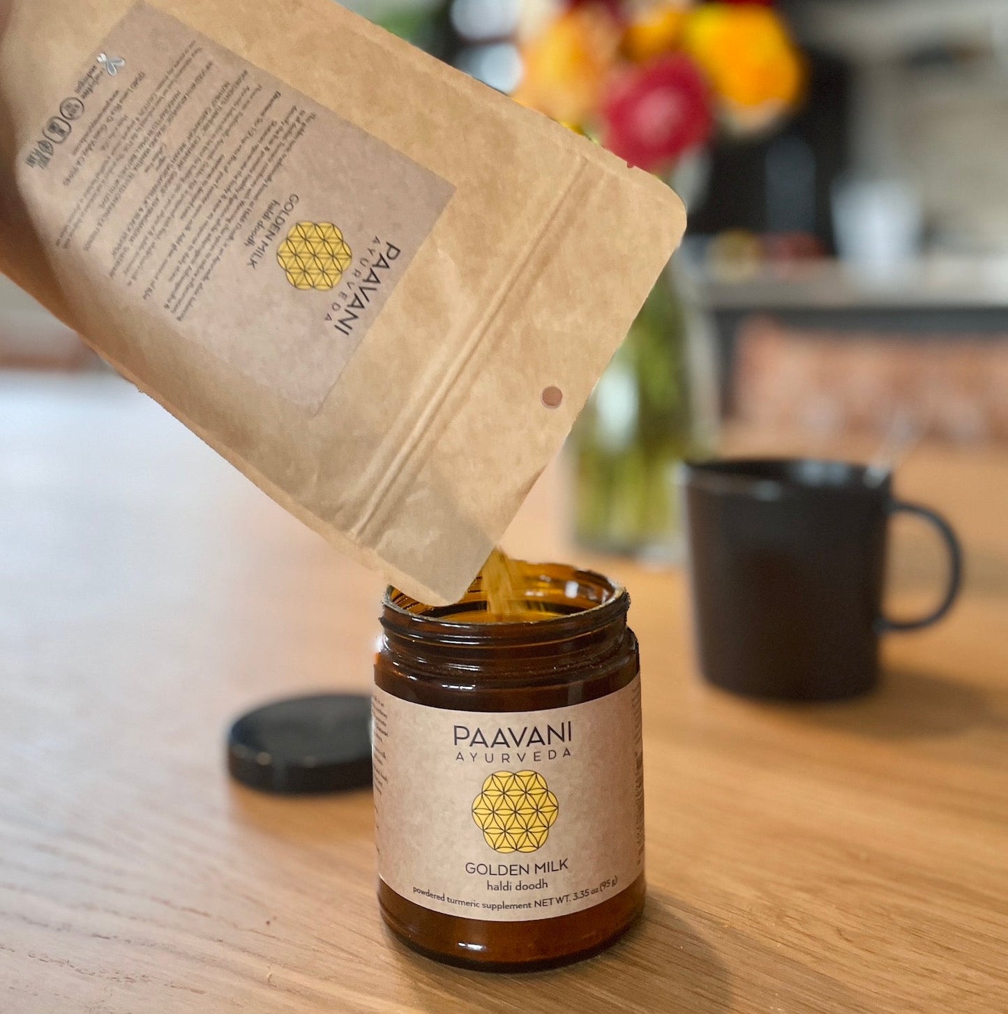 Golden Milk | Ayurvedic Elixir with Turmeric, Ashwagandha & Shatavari for Radiance & Relaxation