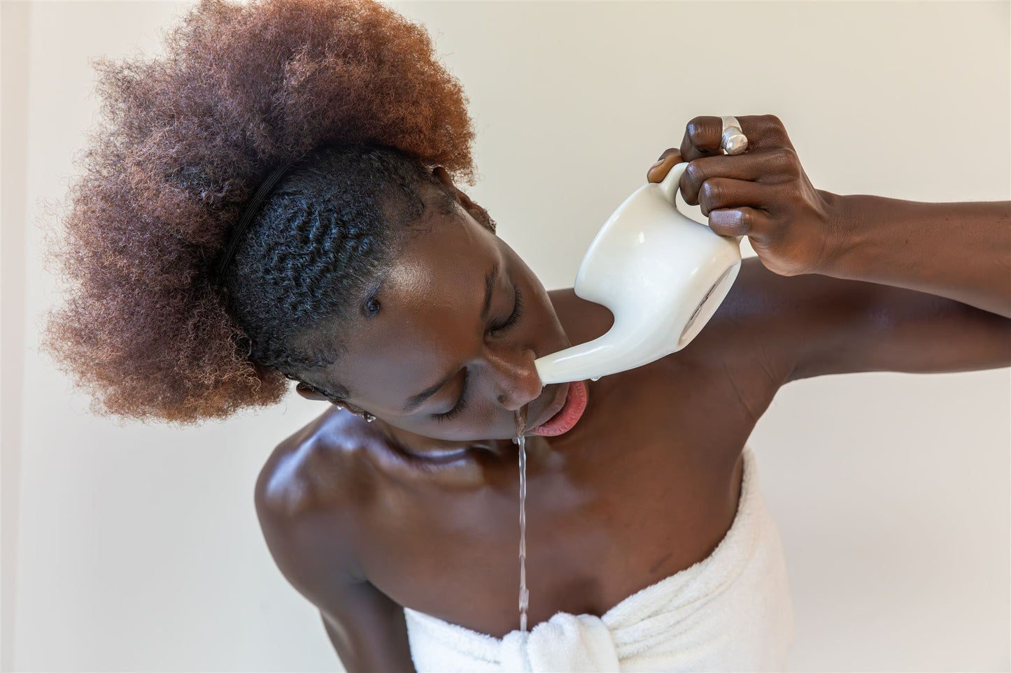 Ceramic Neti Pot | Ayurvedic Nasal Cleansing Tool for Sinus Health