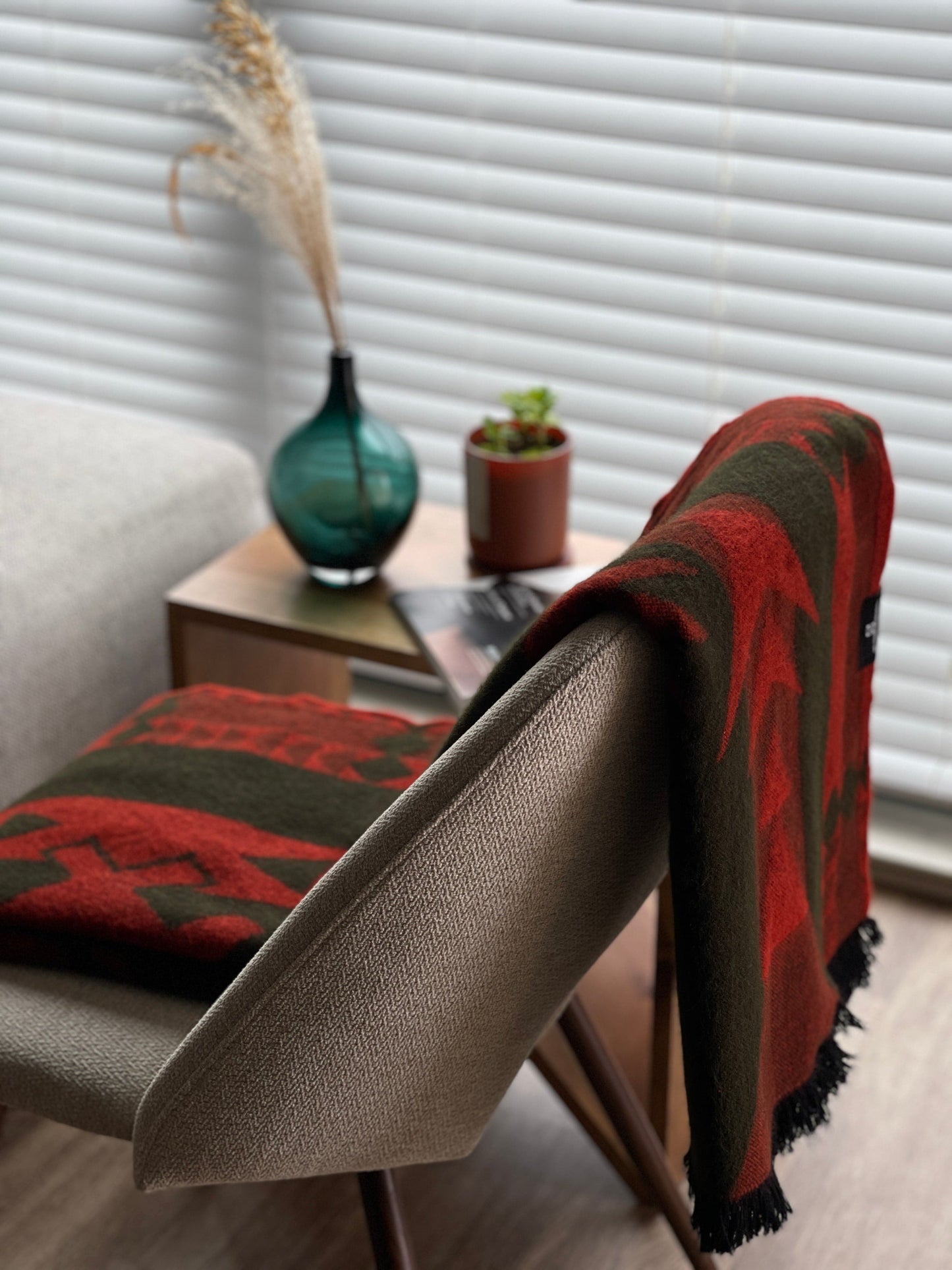 Loja Throw - Dark Moss
