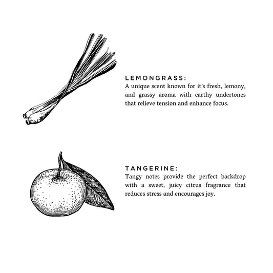 Lemongrass + Tangerine - Reed Diffuser