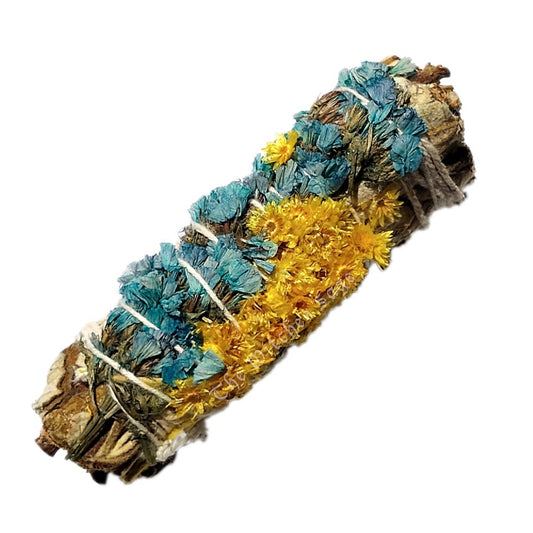 Natural Home Fragrance Yerba Santa with Blue Satice & Mullien Smudge Bundles