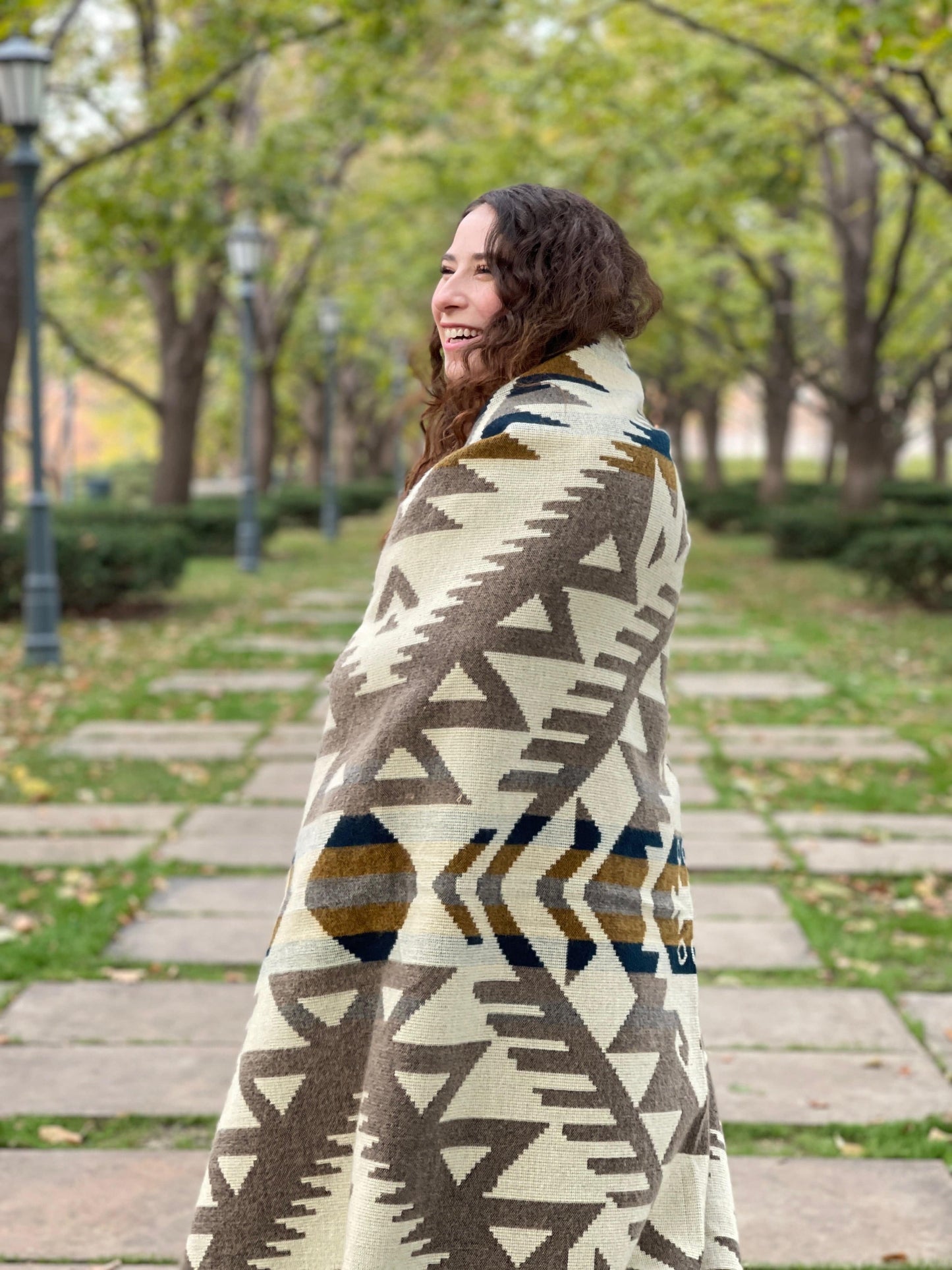 Canoa Blanket - Taupe Earth