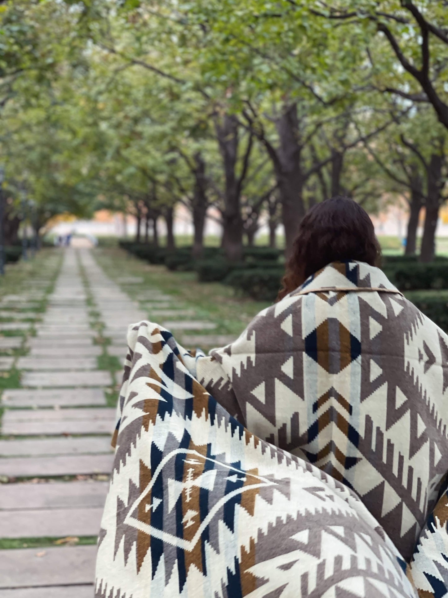 Canoa Blanket - Taupe Earth