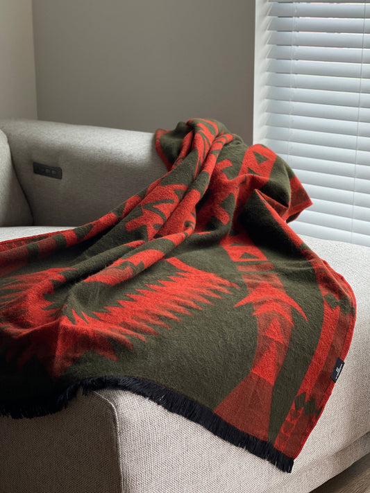 Loja Throw - Dark Moss