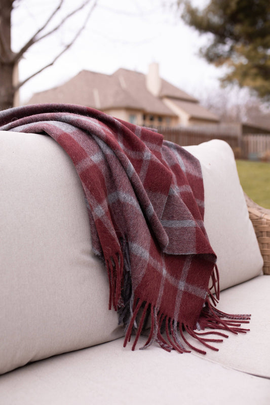 Estancia Alcapa Blend Throw - Grey / Wine